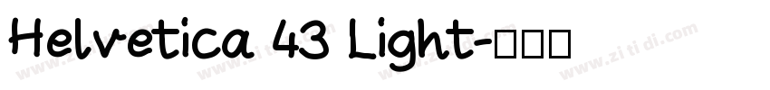 Helvetica 43 Light字体转换